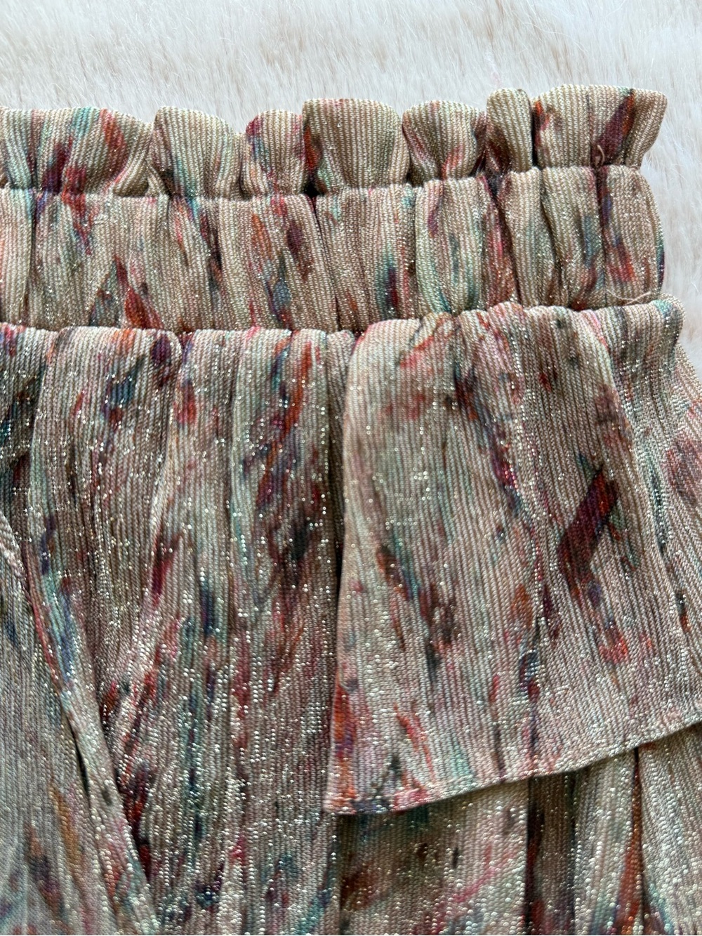 IRO Beige Multicolor Ruffle High-Low Skirt - Picture 5 of 5
